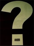Backing Board for "Look Hear?" shop display autographed in 1983 by Eric, Graham and the lads