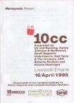 Merseycats Concert Programme 16 April 1995