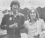 Lol pictured with Phil Lynott (from Thin Lizzy)